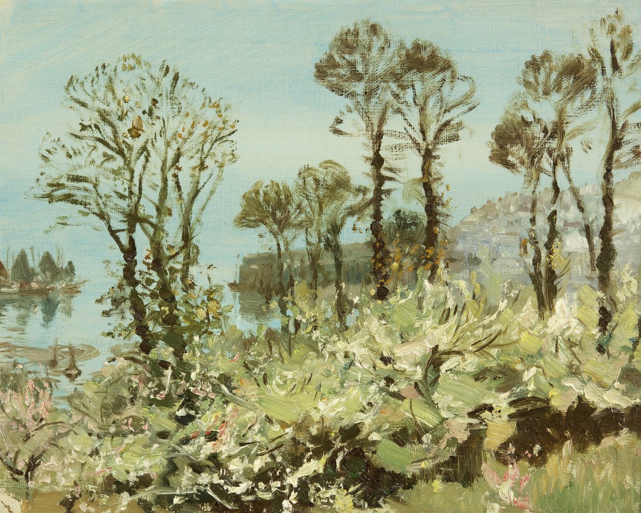 Kukkainen Copse (öljy kankaalle) tekijältä William Matthew Hale