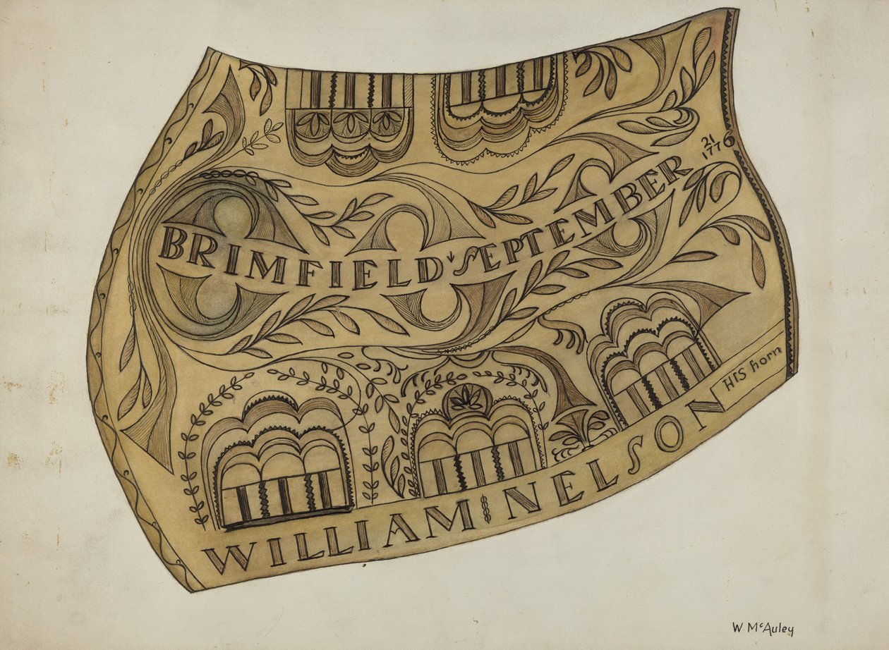 Powder Horn, c. 1937. tekijältä William McAuley