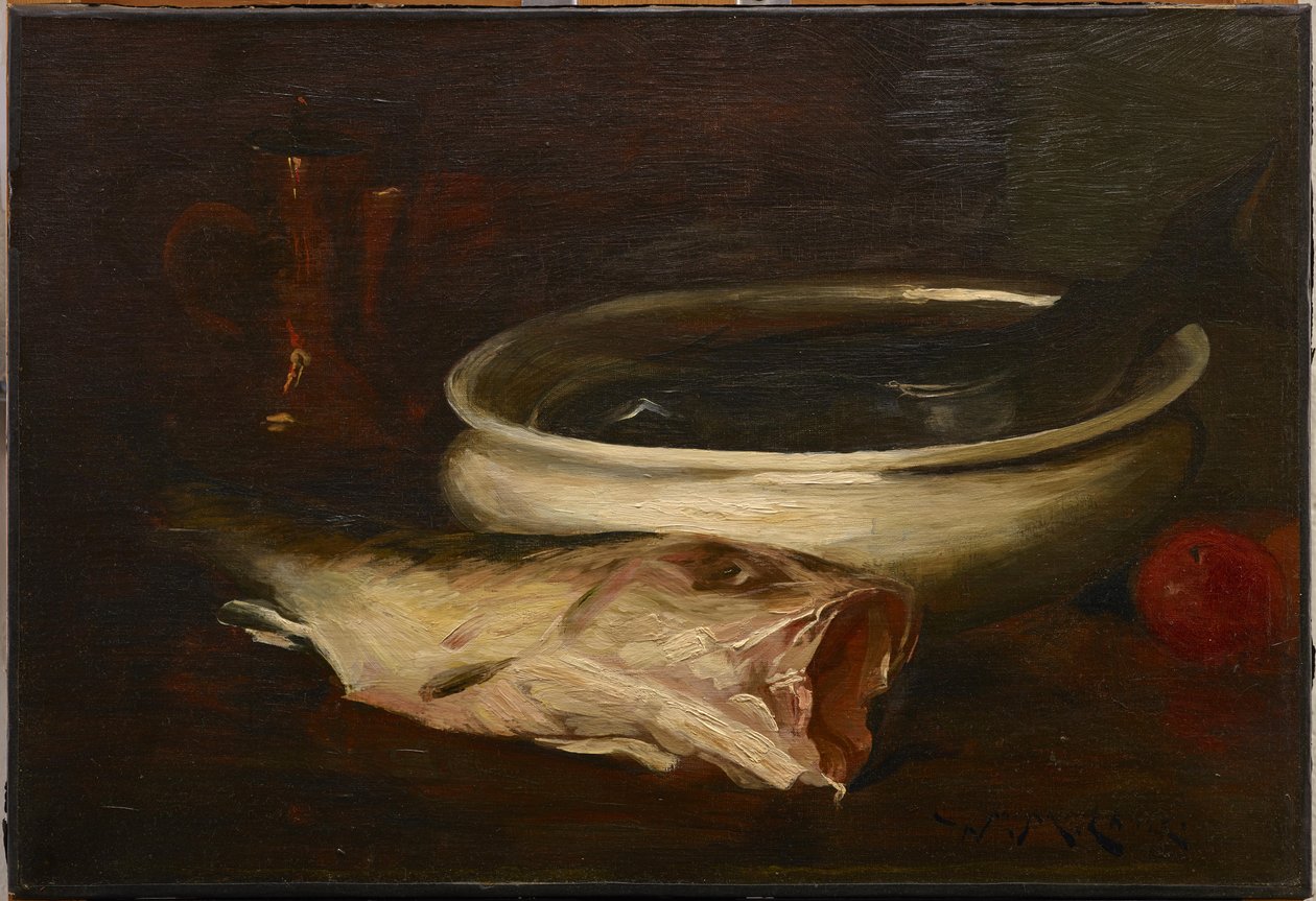 Kala ja asetelma tekijältä William Merritt Chase