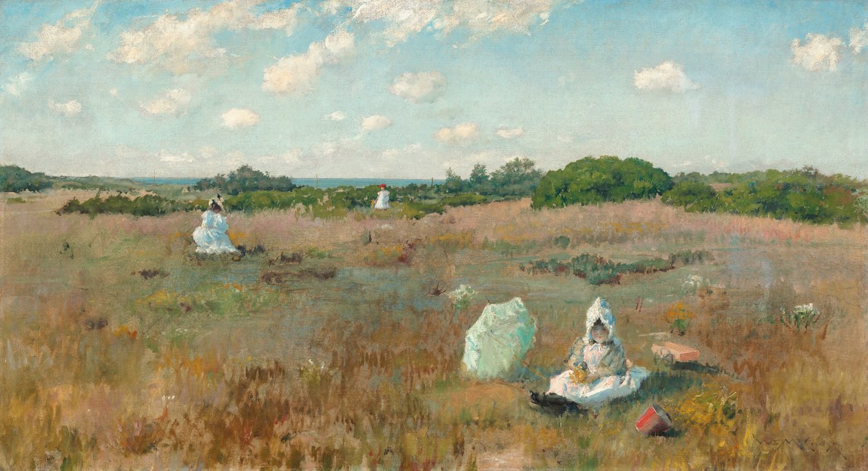 Syksykukkien kerääminen, 18941895. tekijältä William Merritt Chase