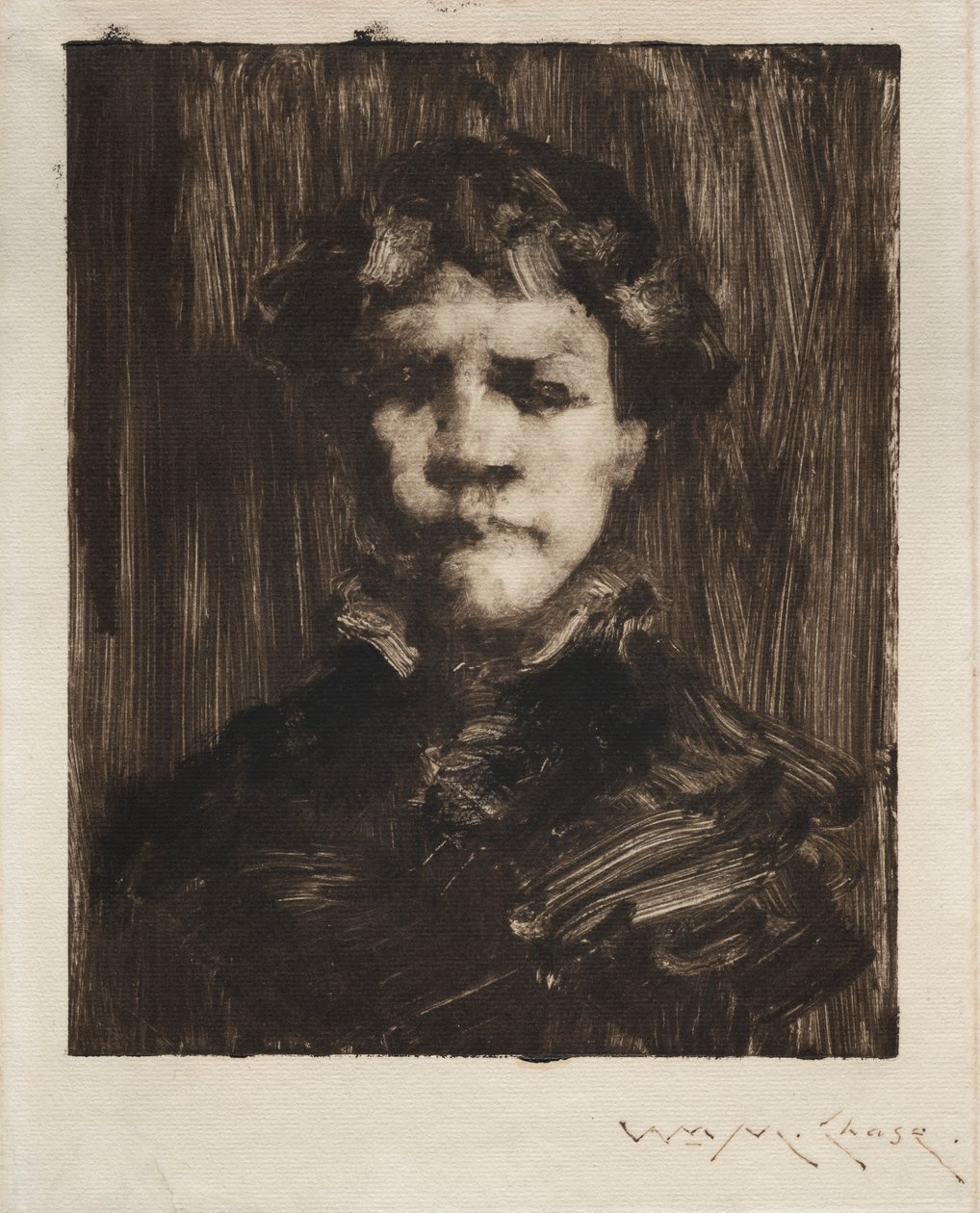 Pojan pää. tekijältä William Merritt Chase