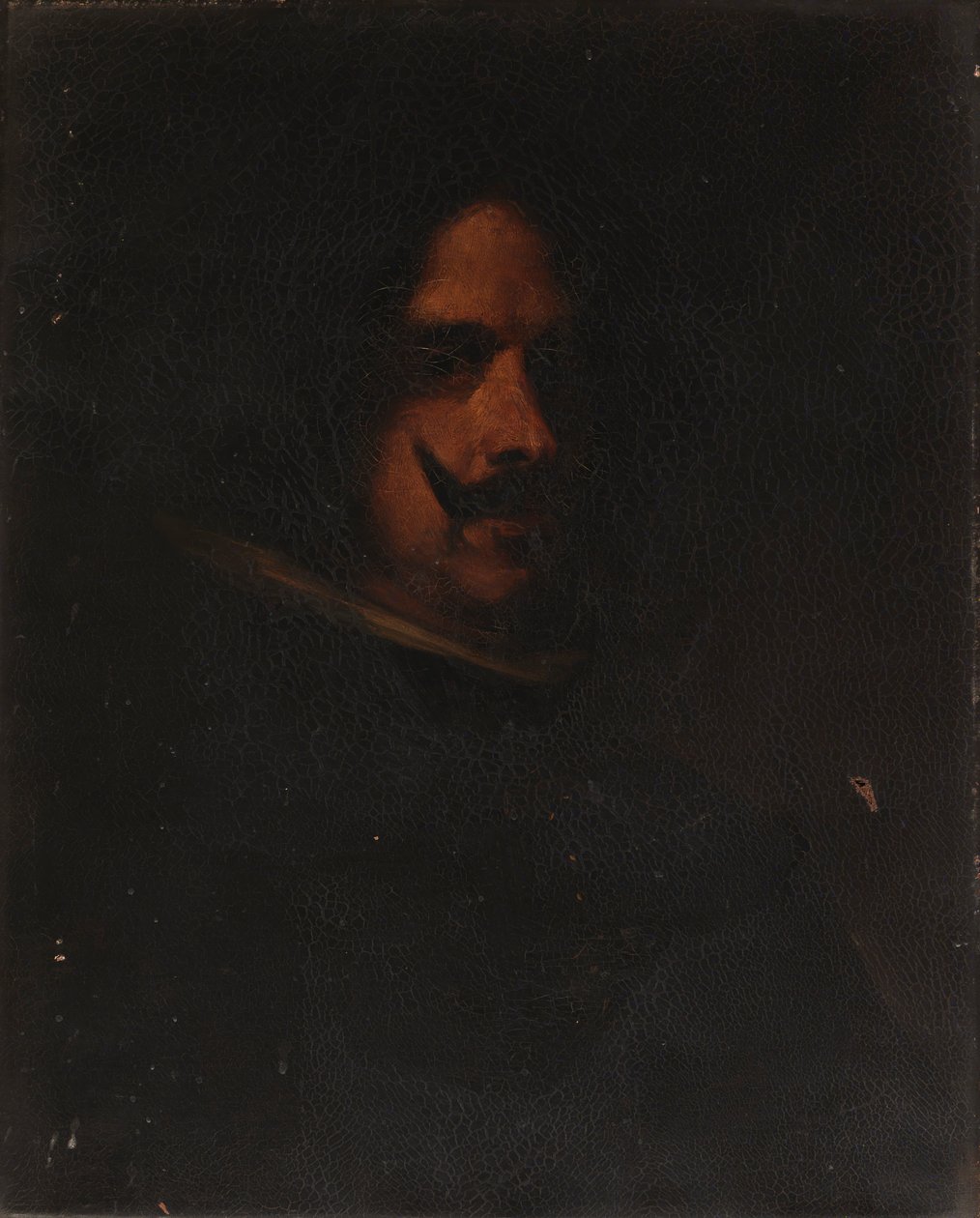 Miehen pää, n. 1872-1879. tekijältä William Merritt Chase