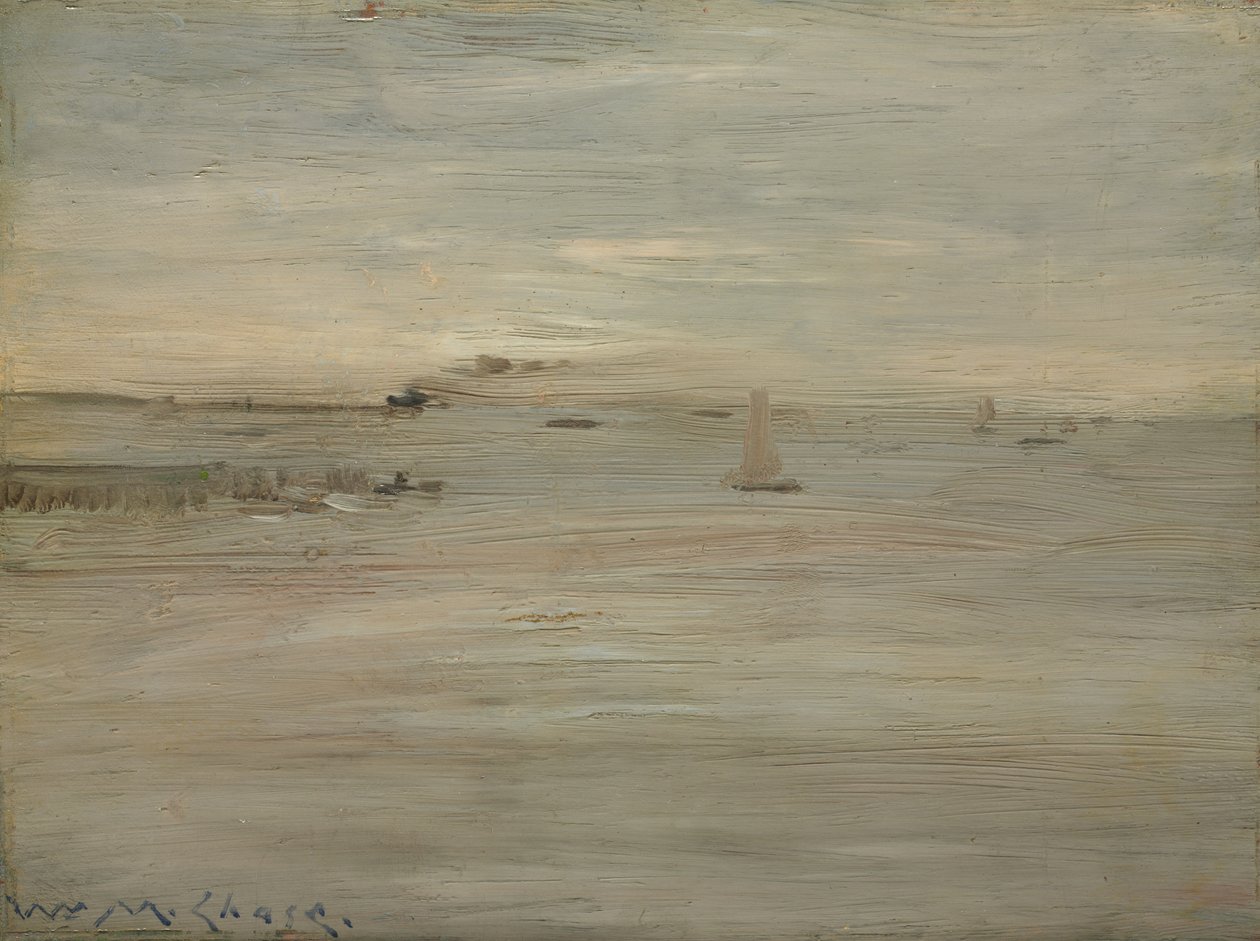 Marine, noin 1888 (öljy puulle) tekijältä William Merritt Chase
