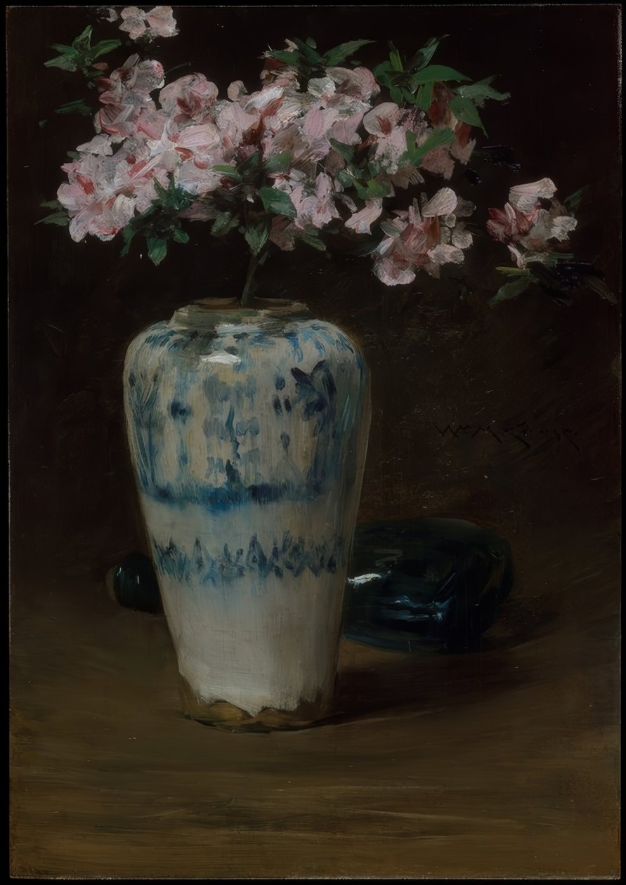 Pink Azalea – kiinalainen maljakko tekijältä William Merritt Chase