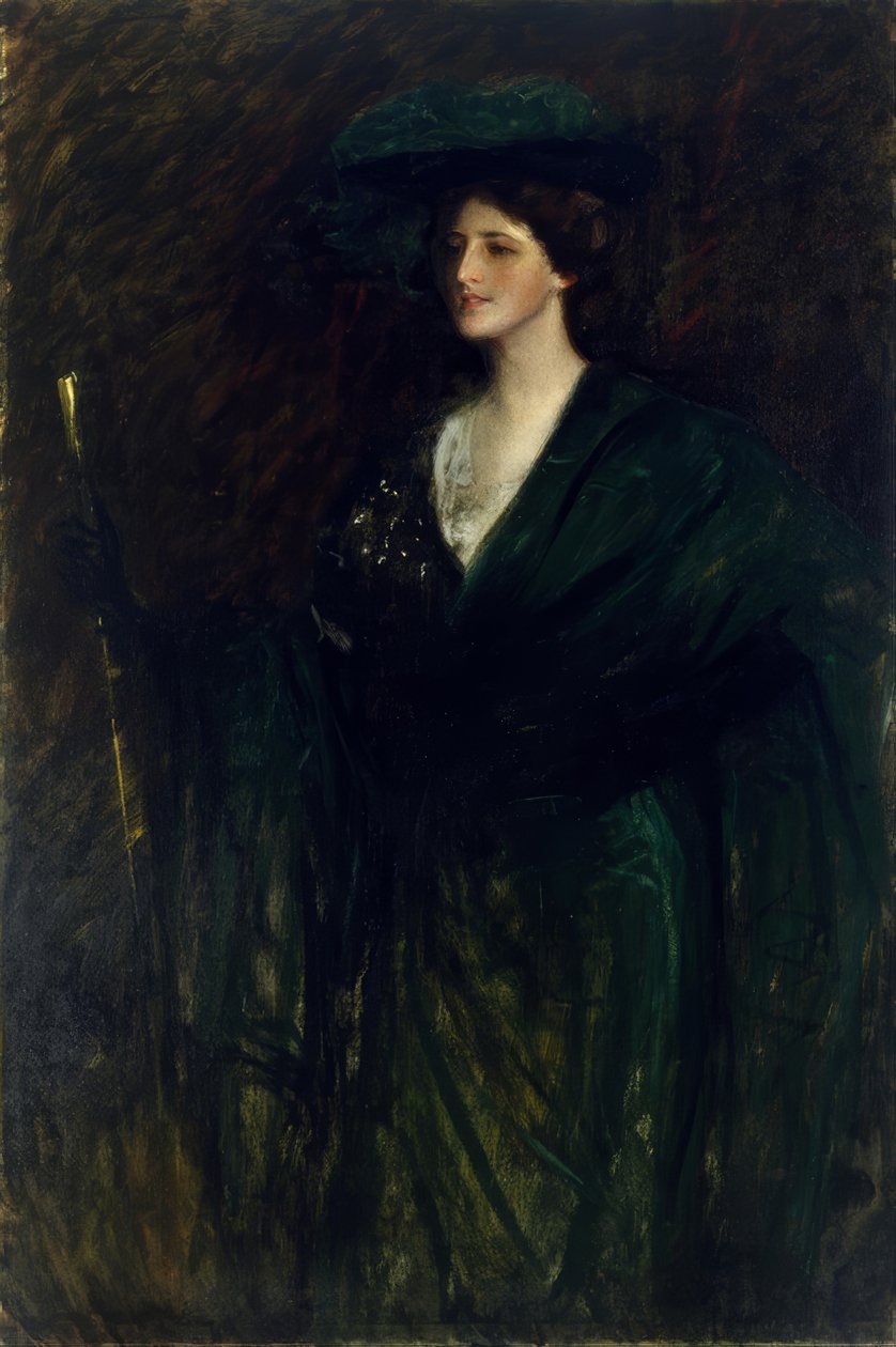Smaragdirouva tekijältä William Merritt Chase