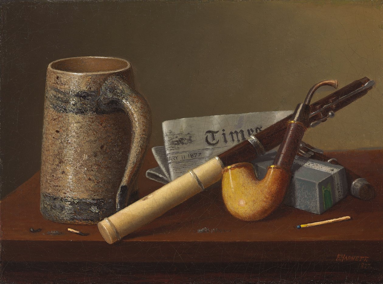 Huilu ja ajat, 1877 tekijältä William Michael Harnett