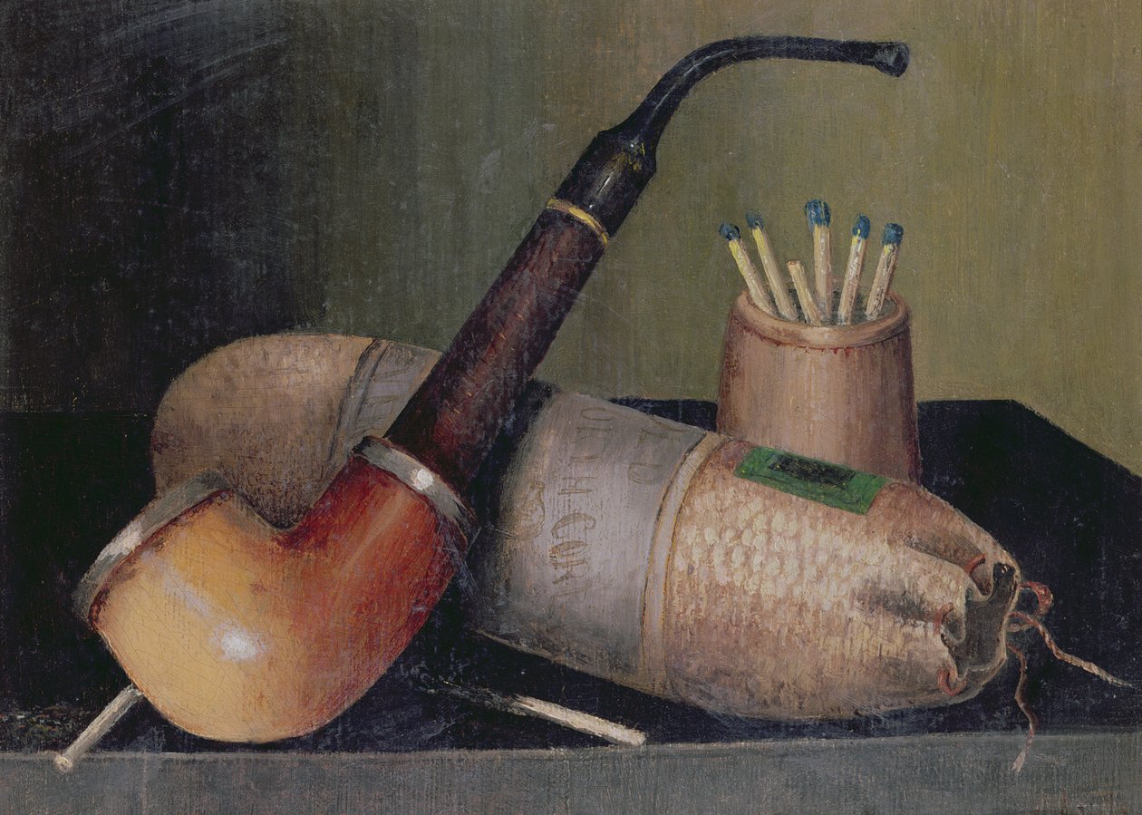 Asetelma Pipellä tekijältä William Michael Harnett