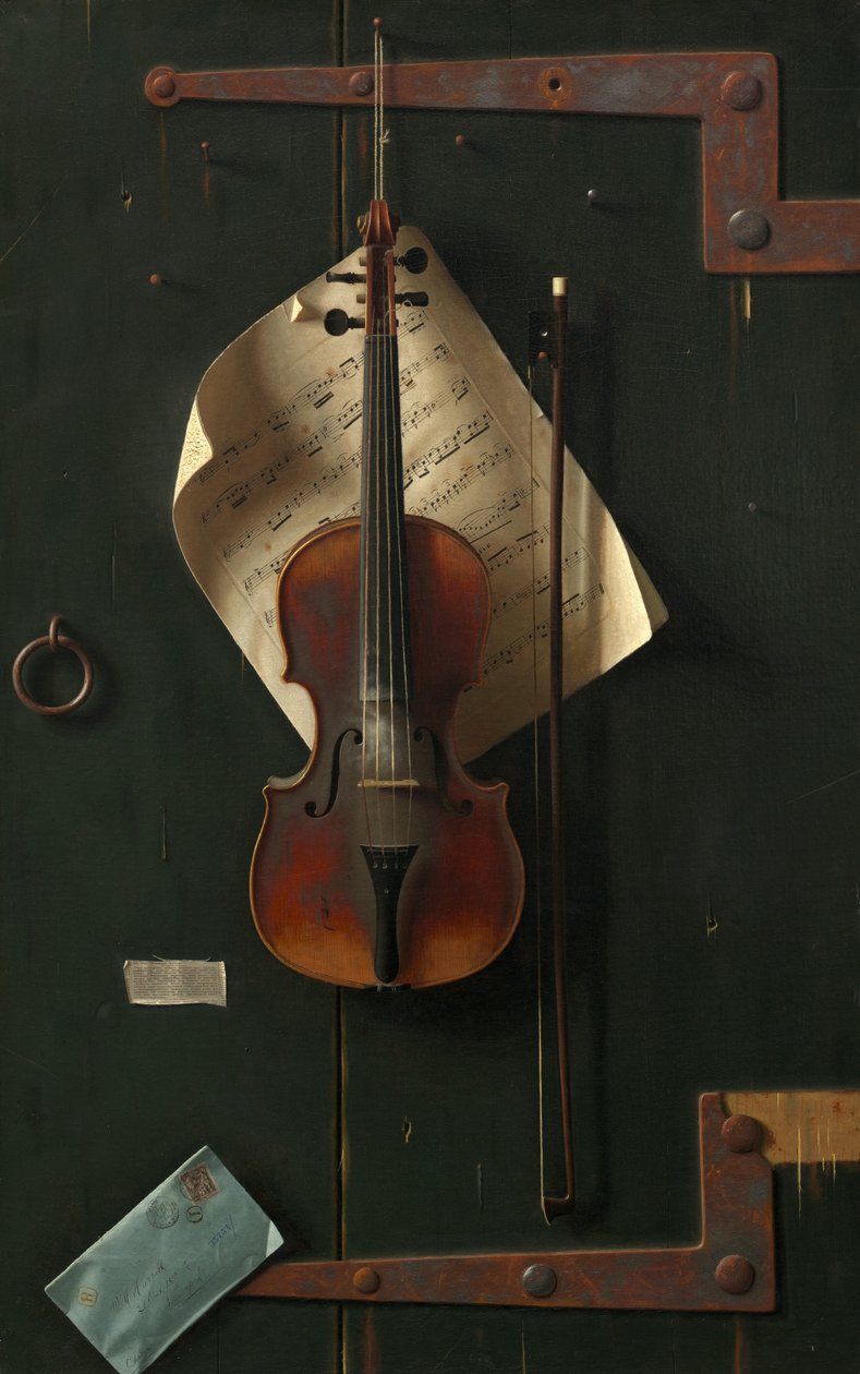 Vanha viulu, 1886. tekijältä William Michael Harnett