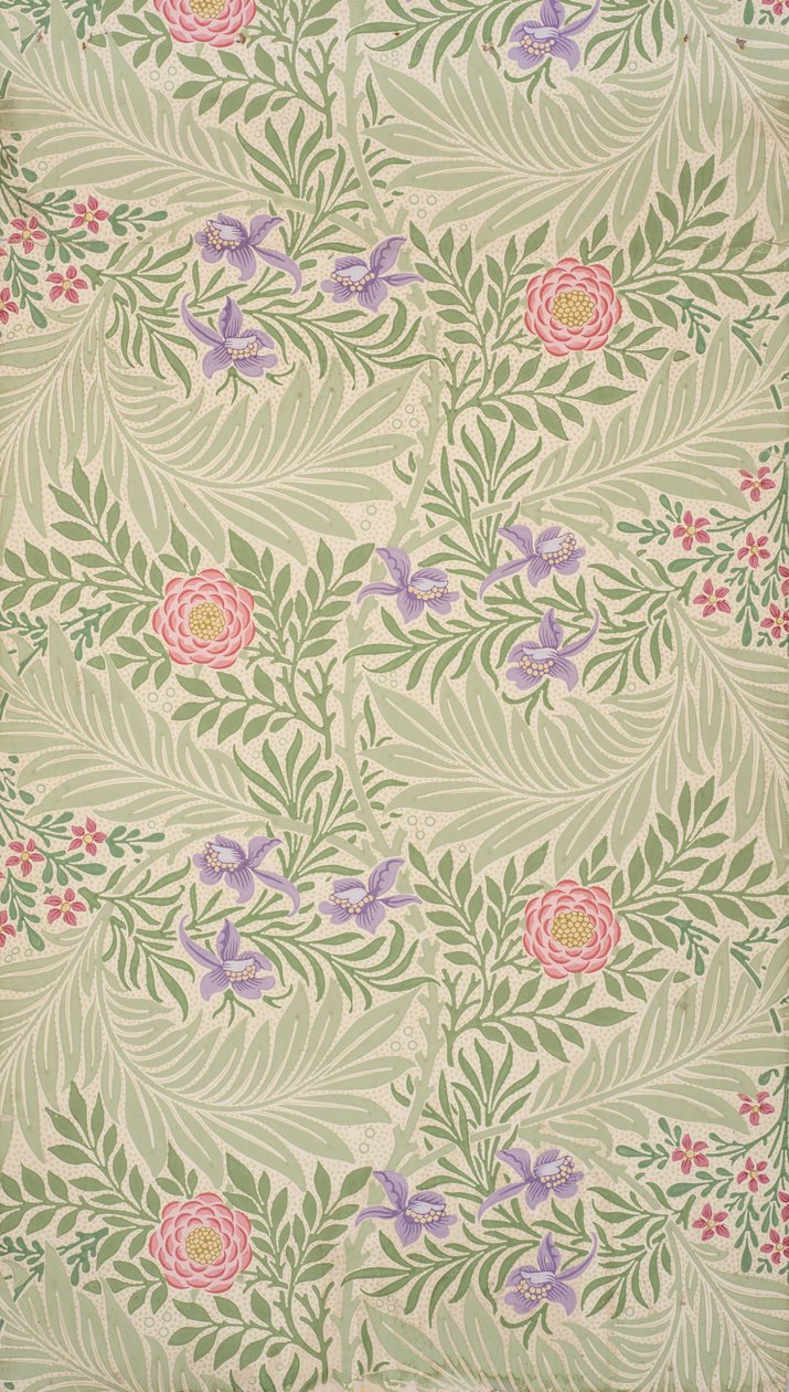 Larkspur. Taustakuva, 1874. tekijältä William Morris