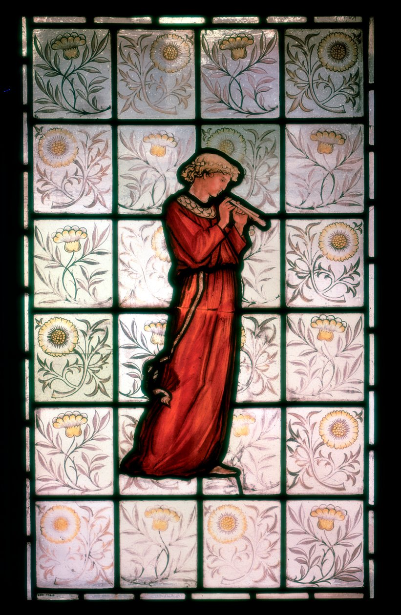 Lasimaalaus, Minstrel. 1882-1884 tekijältä William Morris