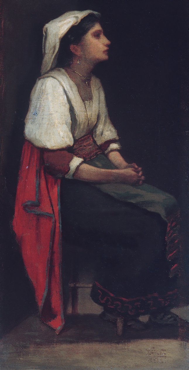 Italialainen tyttö, 1867. tekijältä William Morris Hunt