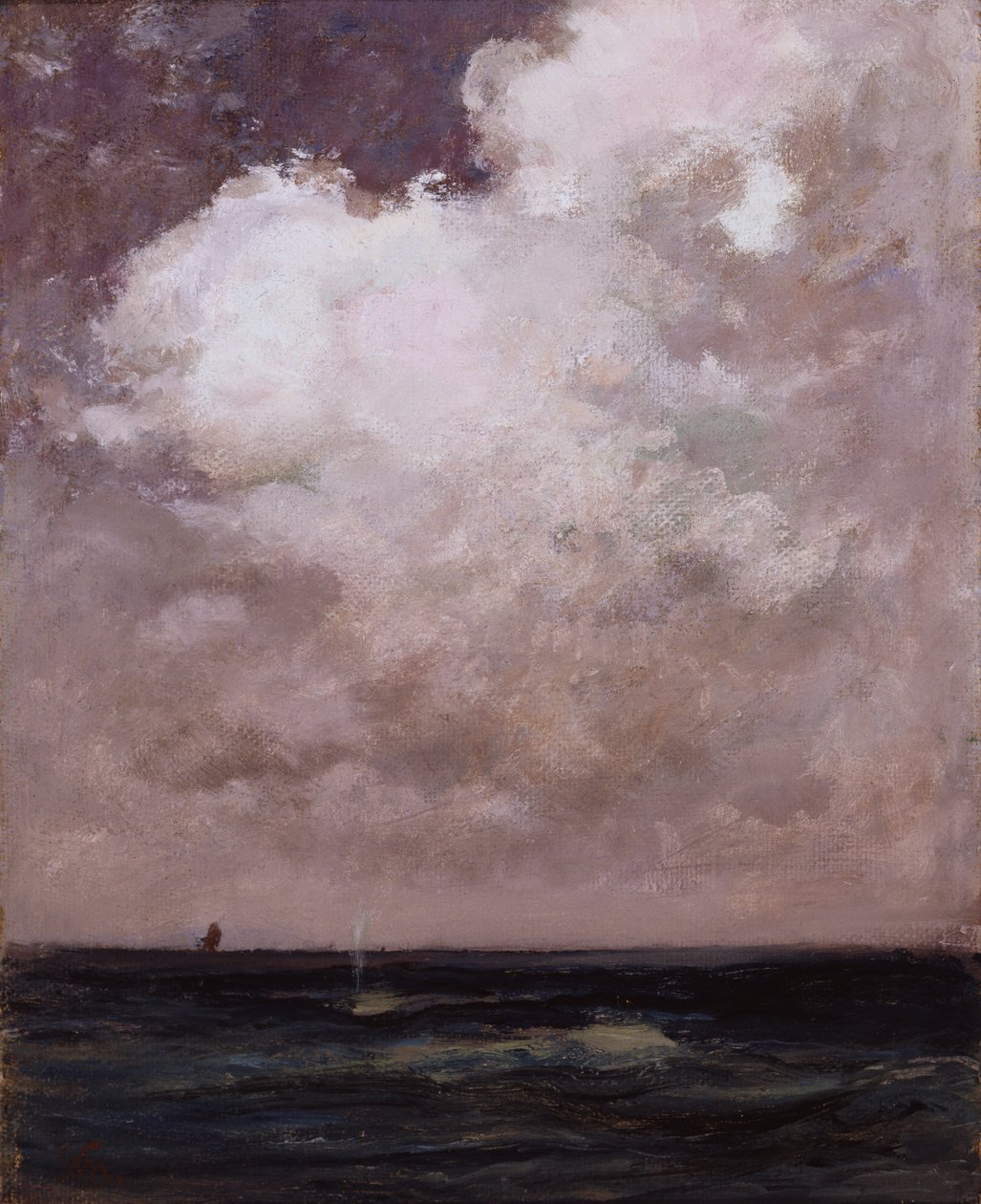 Spouting Whale, n. 1870. tekijältä William Morris Hunt