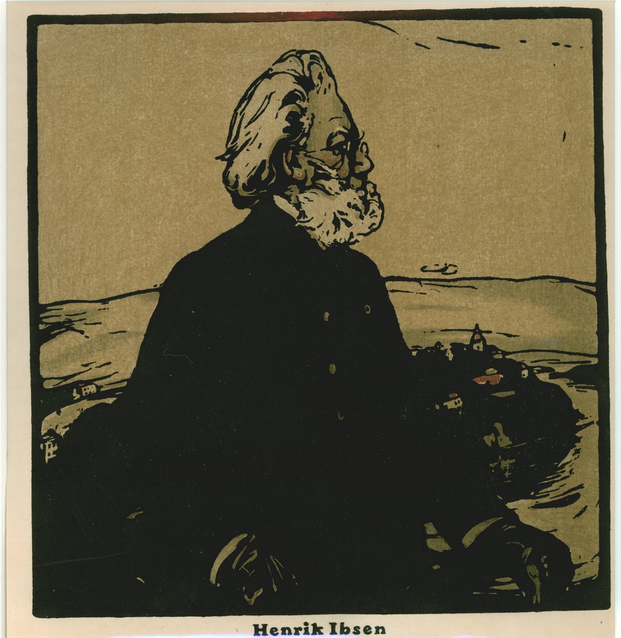 Henrik Ibsen (kromoliitti) tekijältä William Nicholson