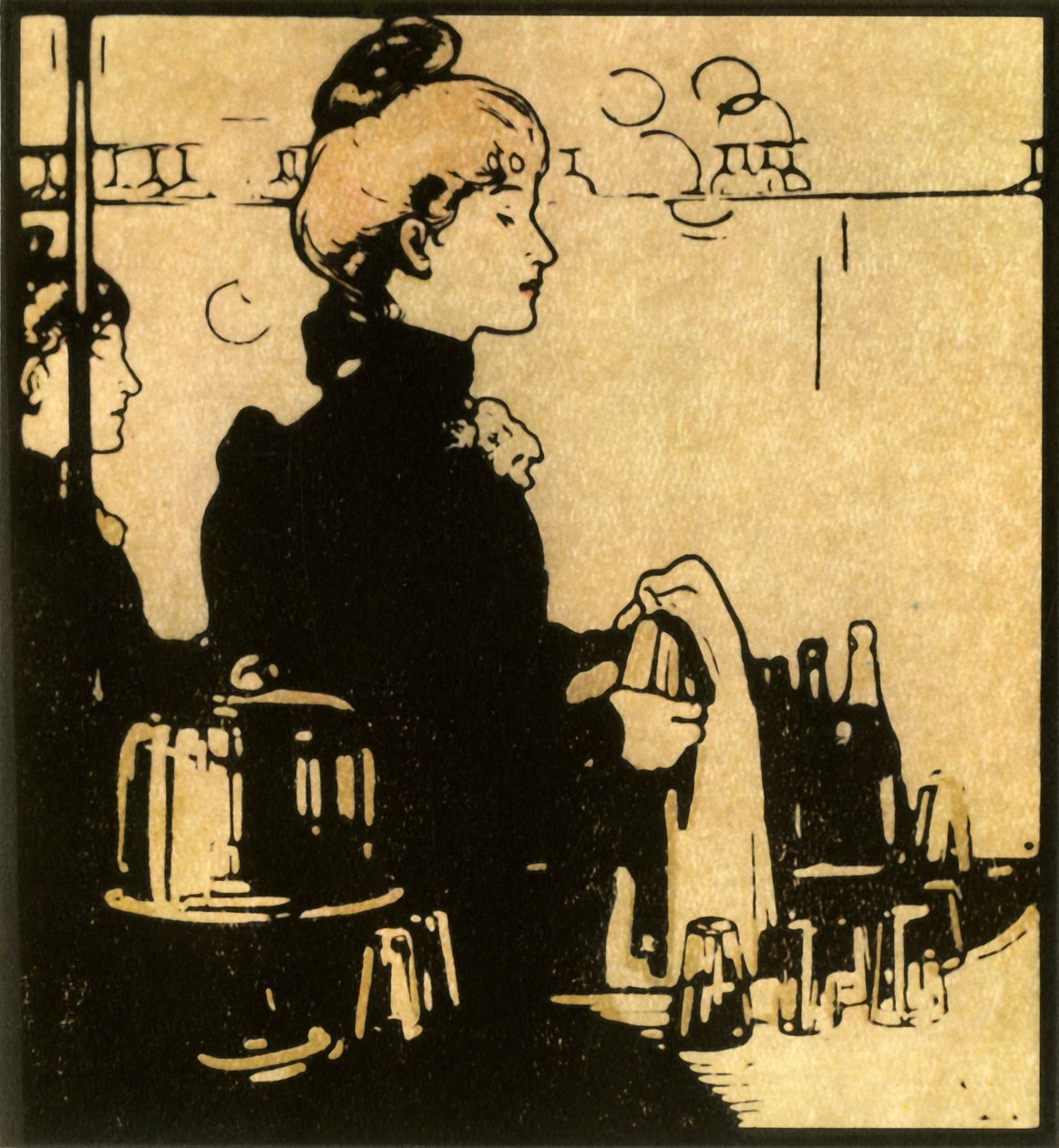 "The Barmaid", 1888, 1946. tekijältä William Nicholson