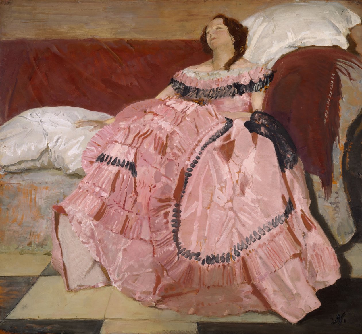 Vaaleanpunainen mekko, 1935. tekijältä William Nicholson