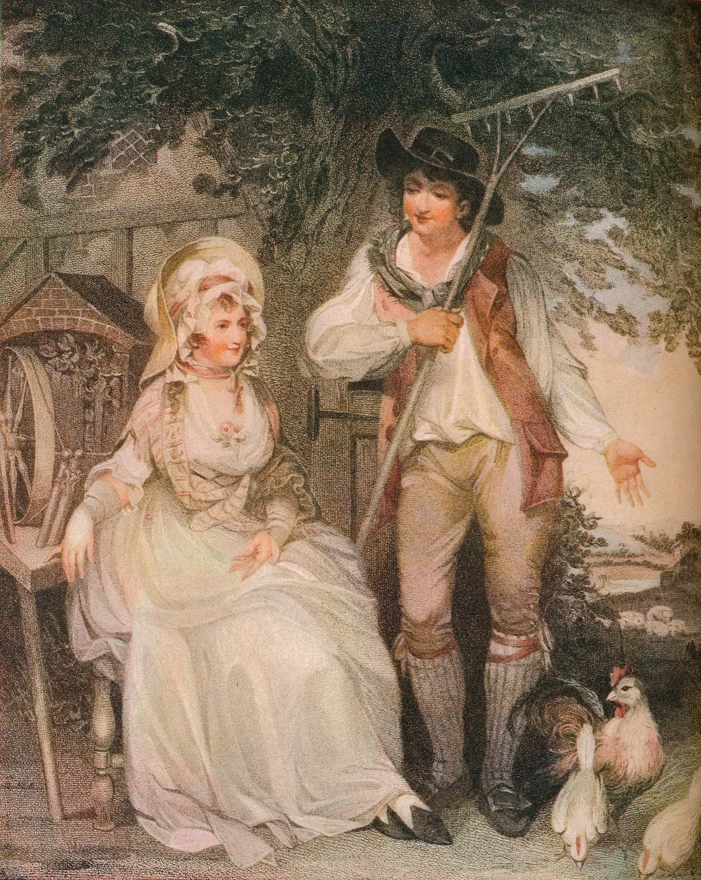 Maatilapiha, c1797 tekijältä William Nutter