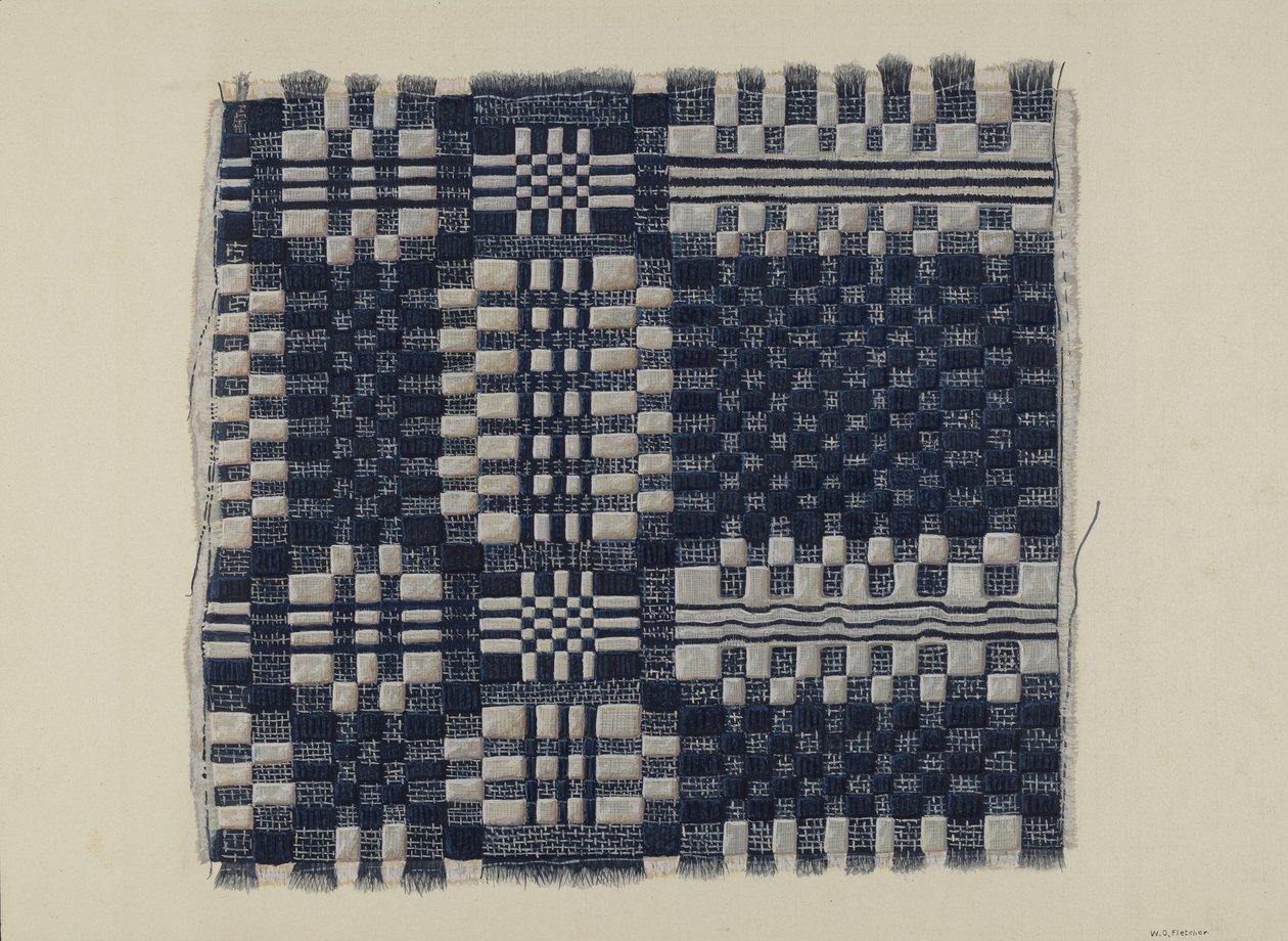 Blue and White Homespun, n. 1937. tekijältä William O. Fletcher