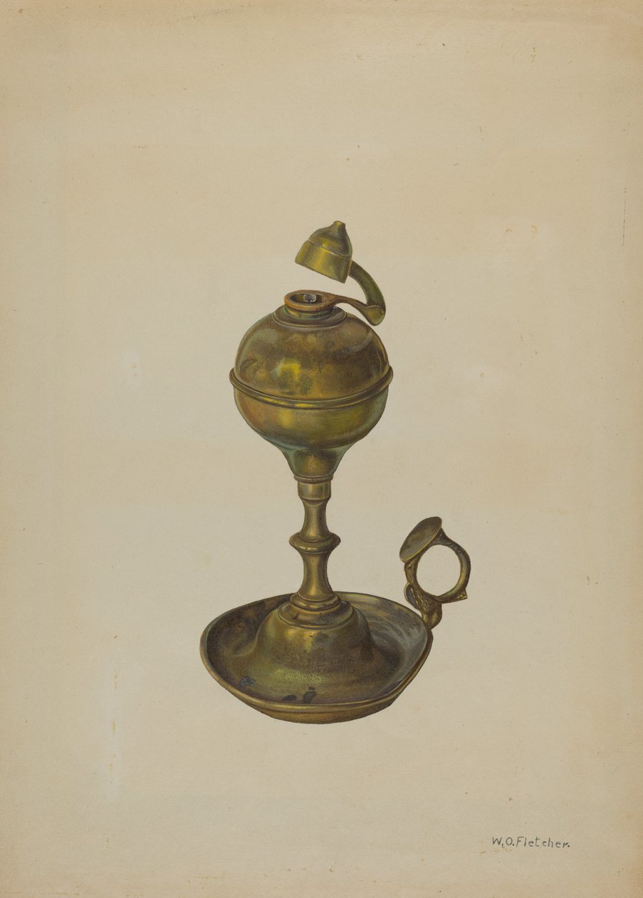 Messinkilamppu, c. 1939. tekijältä William O. Fletcher