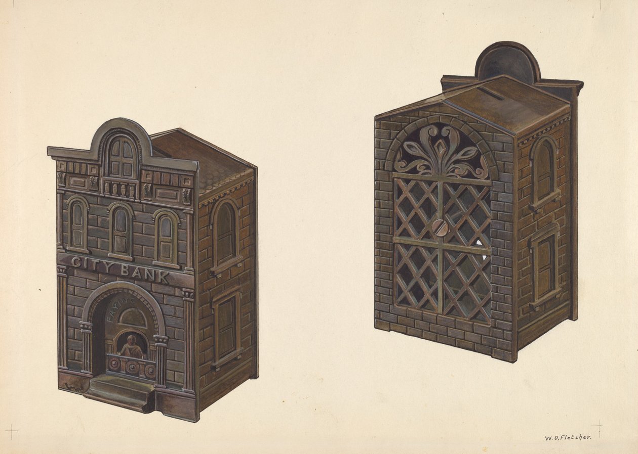 City Bank Toy Bank, c. 1938. tekijältä William O. Fletcher
