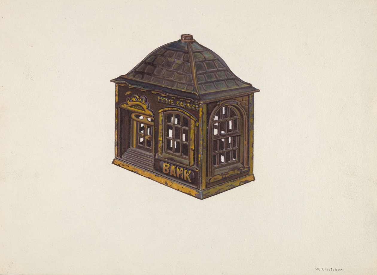 Kotisäästöpankki, c. 1940. tekijältä William O. Fletcher