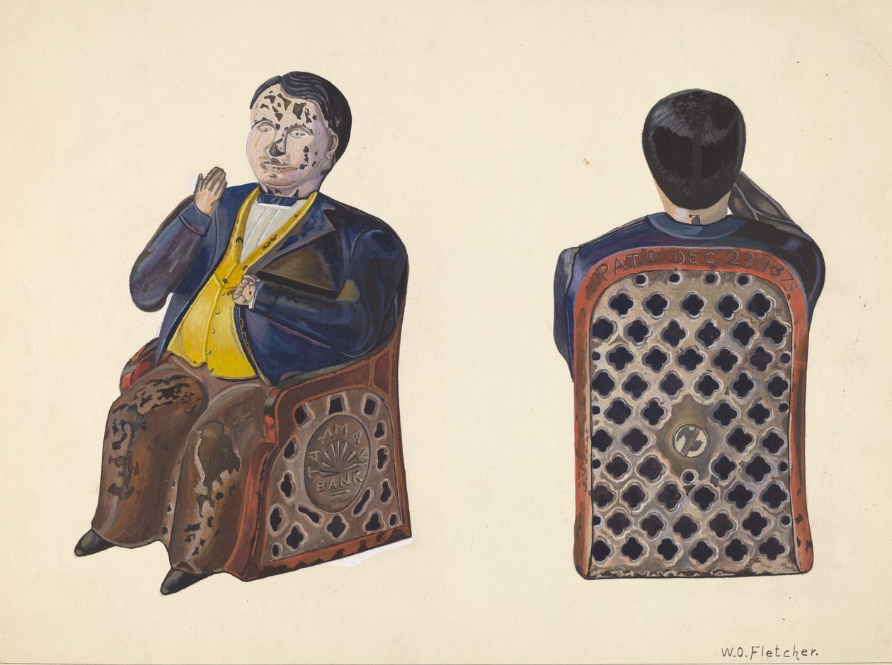Tammany Toy Bank, c. 1937. tekijältä William O. Fletcher