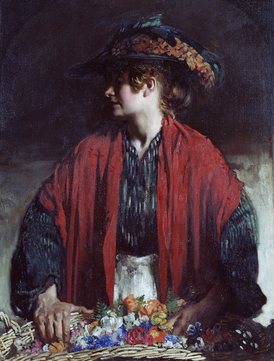 Lottie of Paradise Walk (öljy kankaalle) tekijältä William Orpen