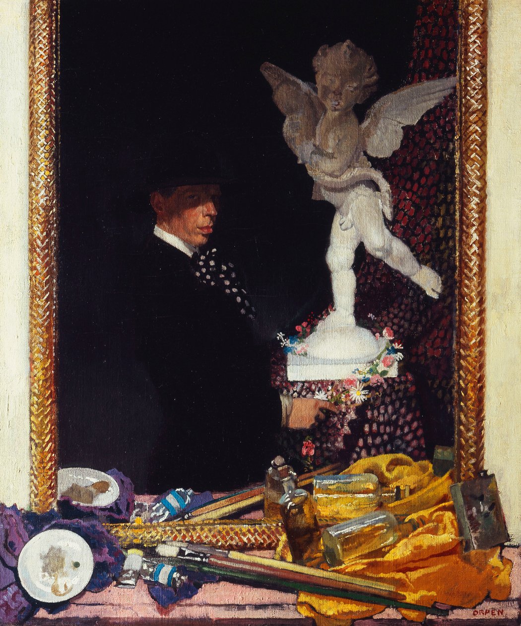 Minä ja Cupid, 1910 tekijältä William Orpen