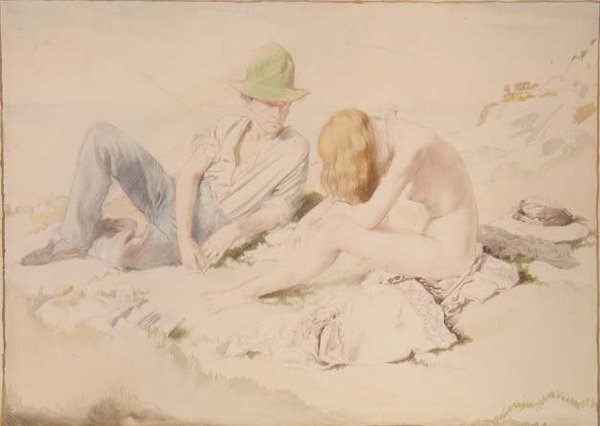 Piirtäjä ja hänen mallinsa tekijältä William Orpen