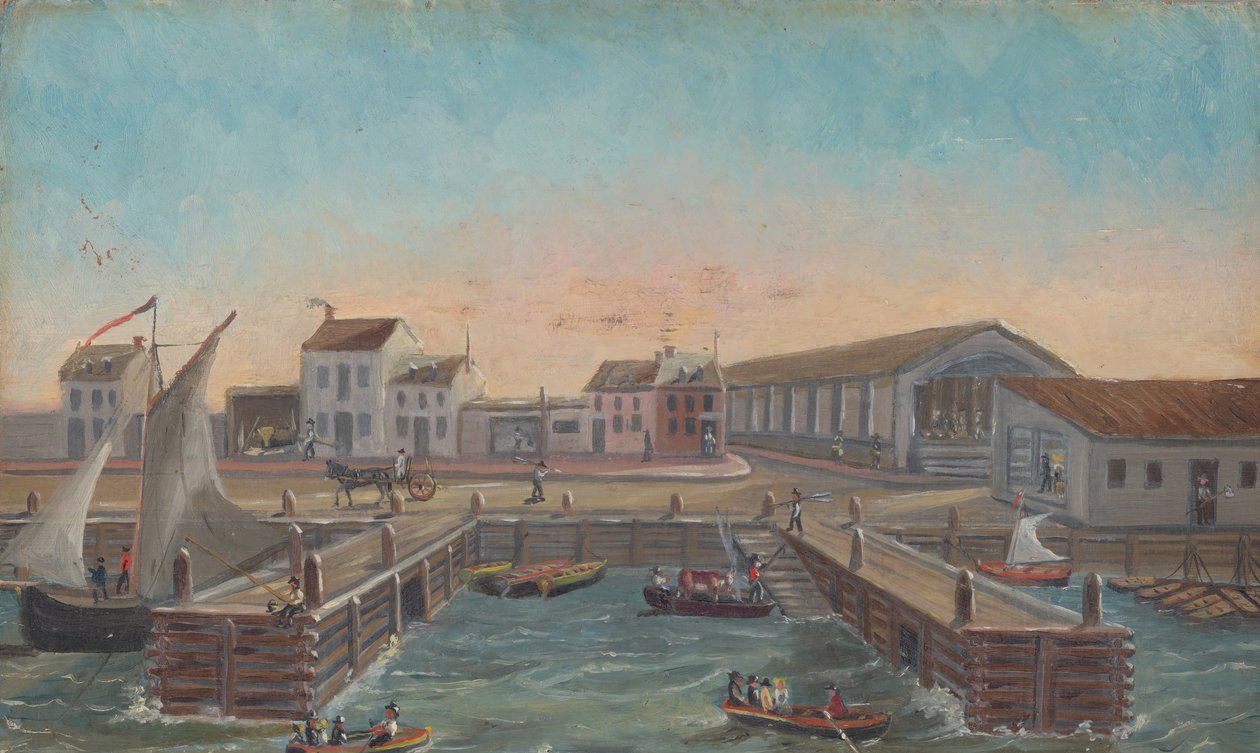 Vanhat lauttaportaat, 1870-luku. tekijältä William P. Chappel