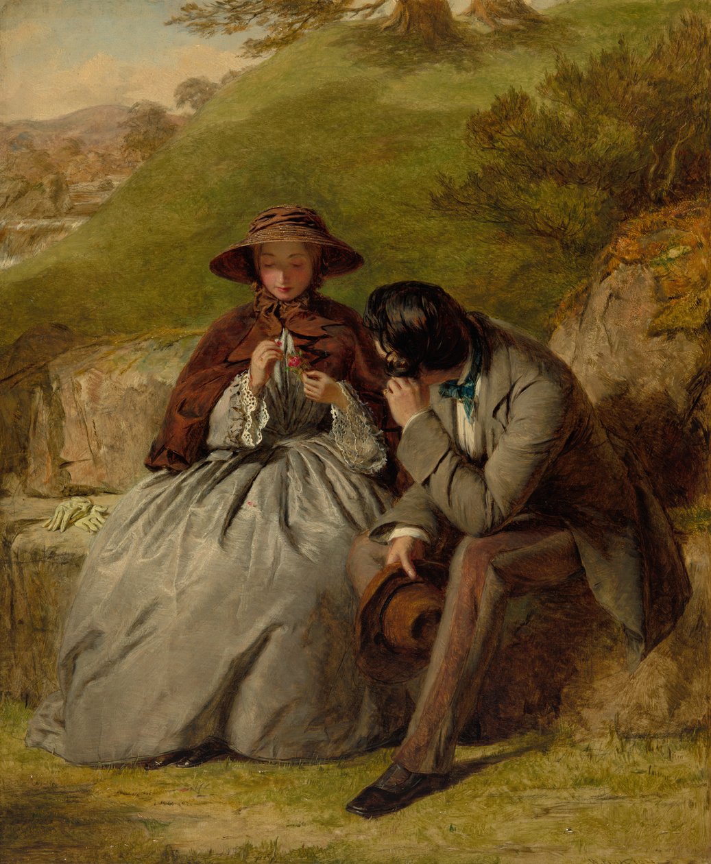 Rakastajat, 1855. tekijältä William Powell Frith