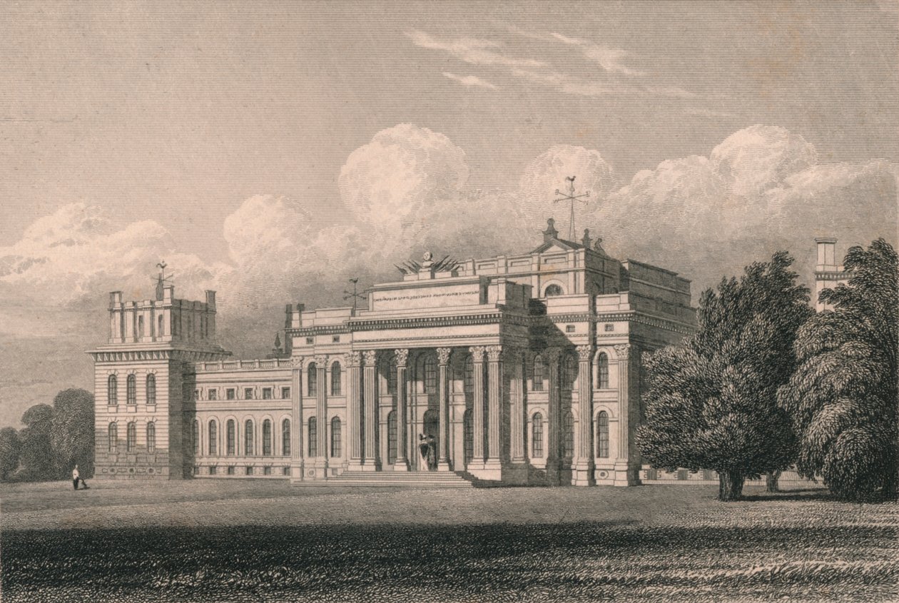 Blenheim, South East View, Oxfordshire, 1831. tekijältä William Radclyffe