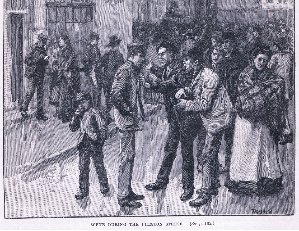 Kohtaus Prestonin lakon aikana 1856 jKr tekijältä William Rainey
