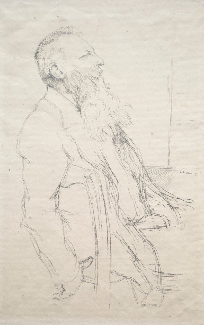 Auguste Rodin, 1897. tekijältä William Rothenstein