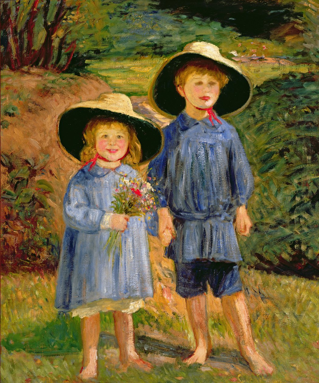 Babes in the Wood (öljy kankaalle) tekijältä William Rothenstein