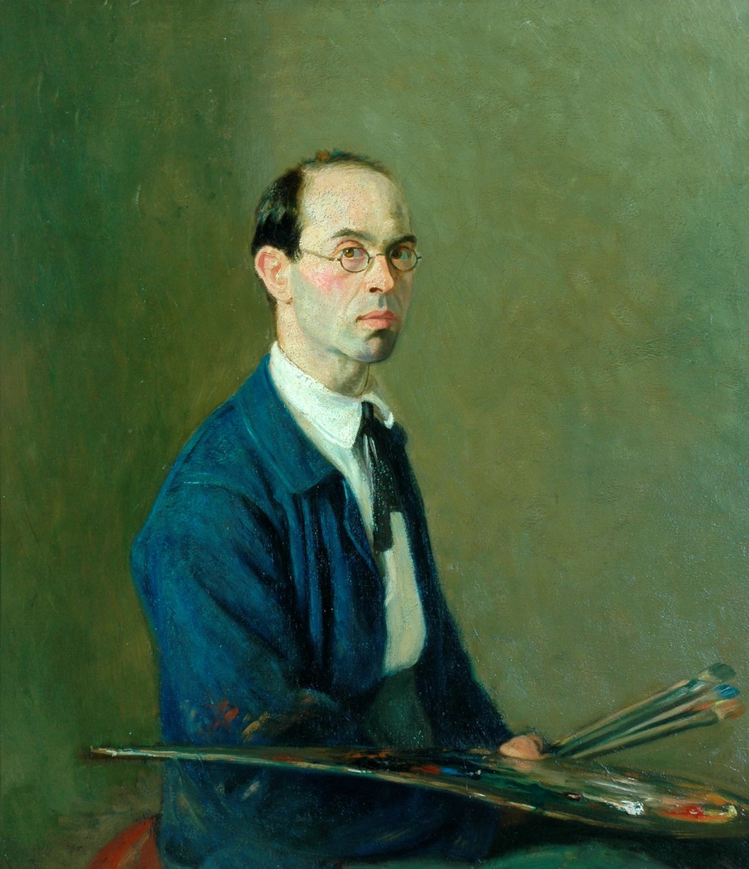 Omakuva, n. 1906 (öljy kankaalle) tekijältä William Rothenstein