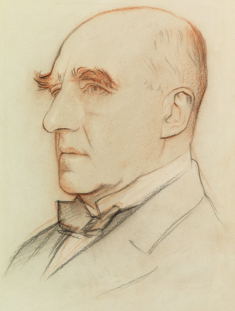 Sir Arthur Pinero, näytelmäkirjailija (värilliset liidut) tekijältä William Rothenstein