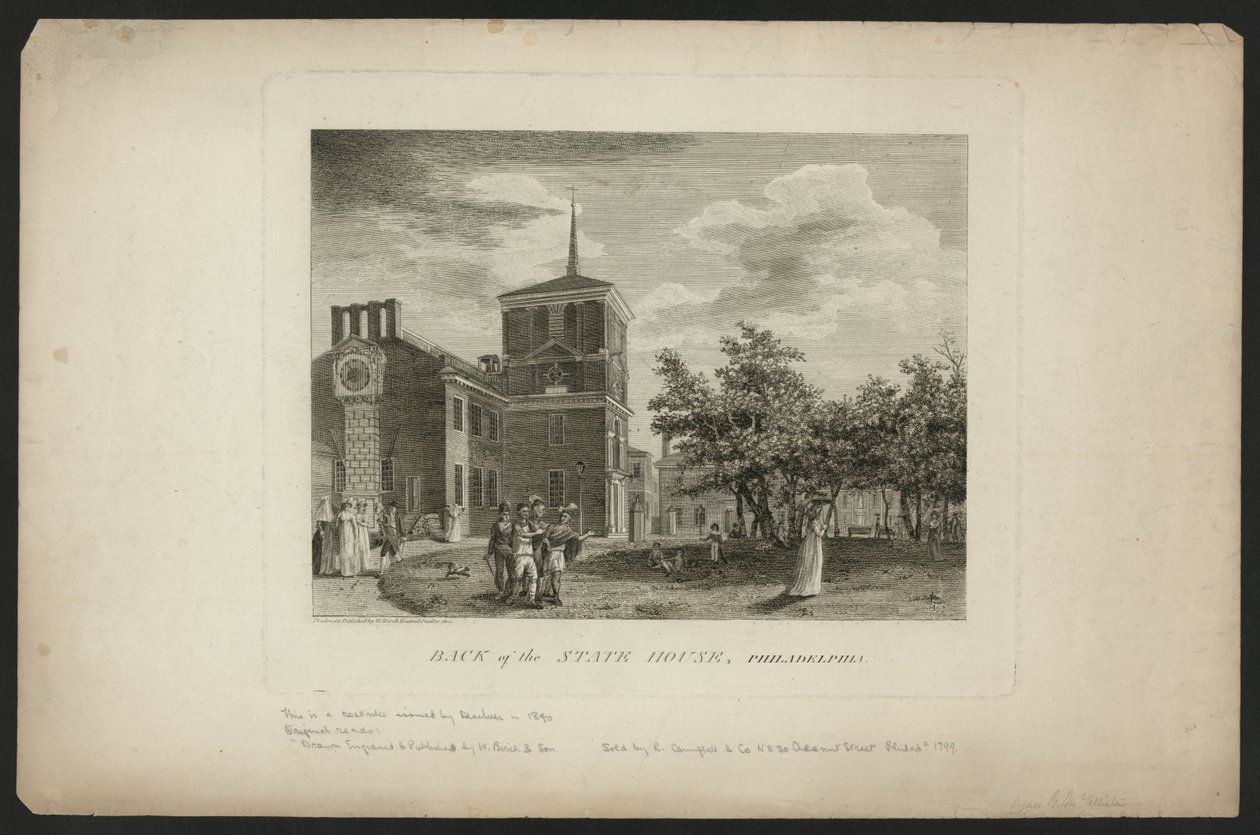 State Housen takaosa, Philadelphia tekijältä William Russell Birch
