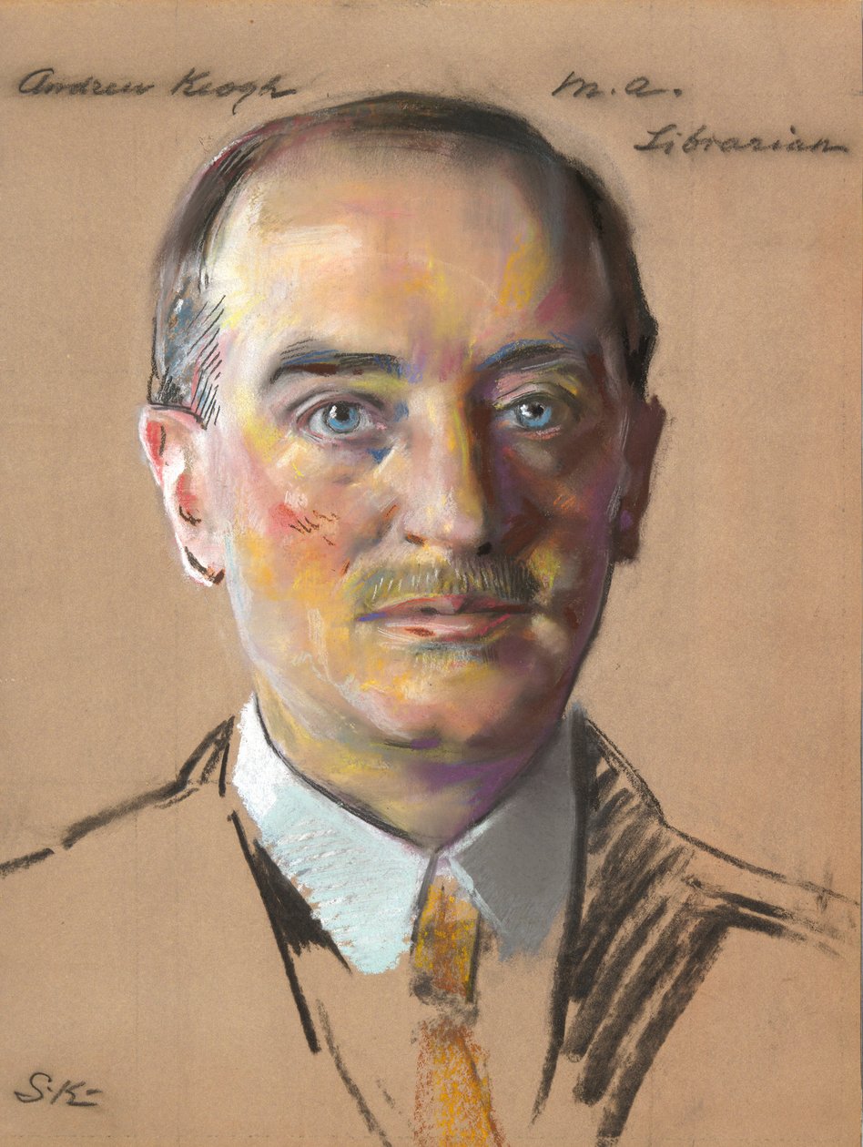 Andrew Keogh, M.A. 1904, kirjastonhoitaja 1916- tekijältä William Sergeant Kendall