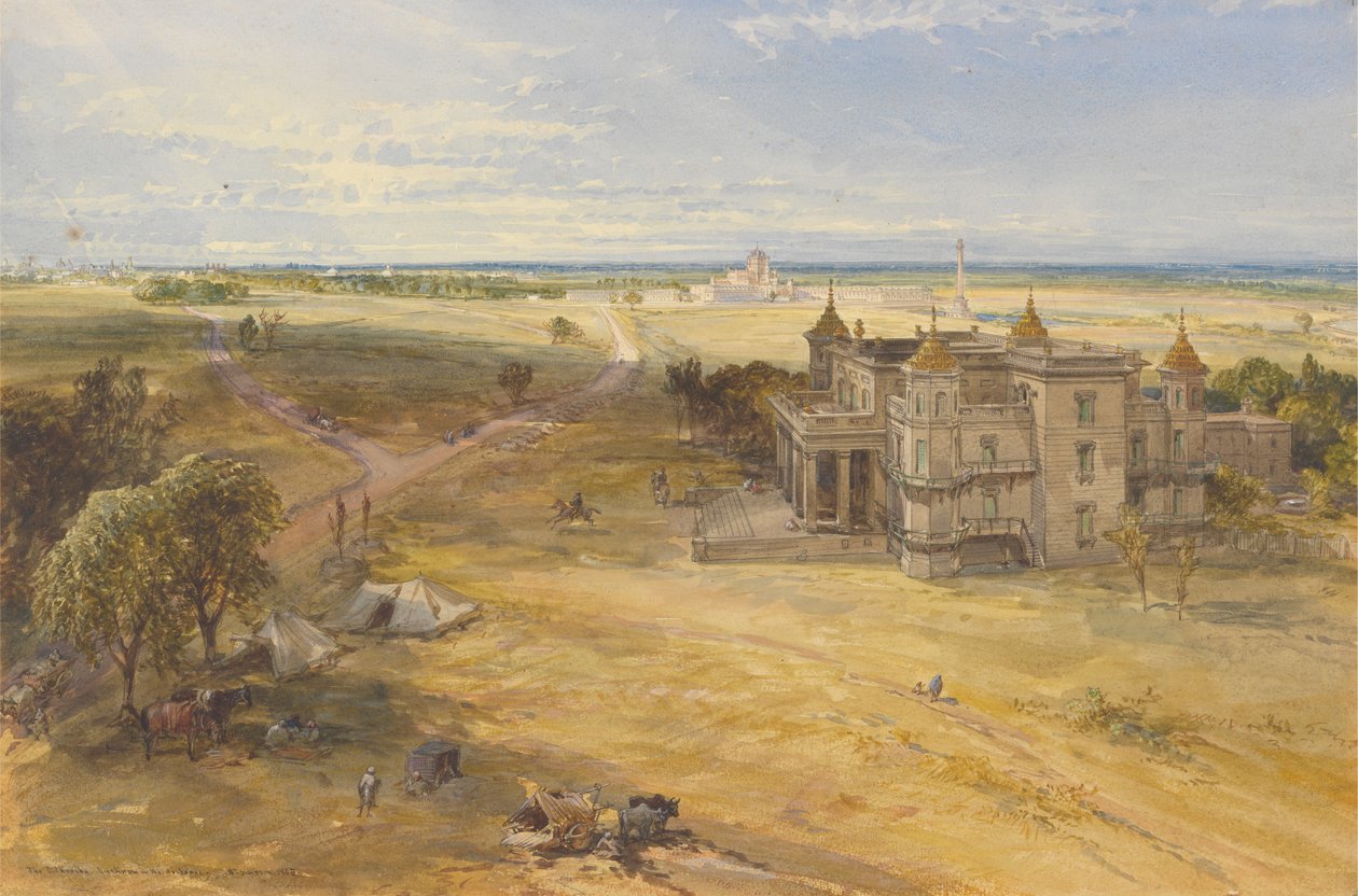 Dilkoosha, Lucknow in the Distance tekijältä William Simpson