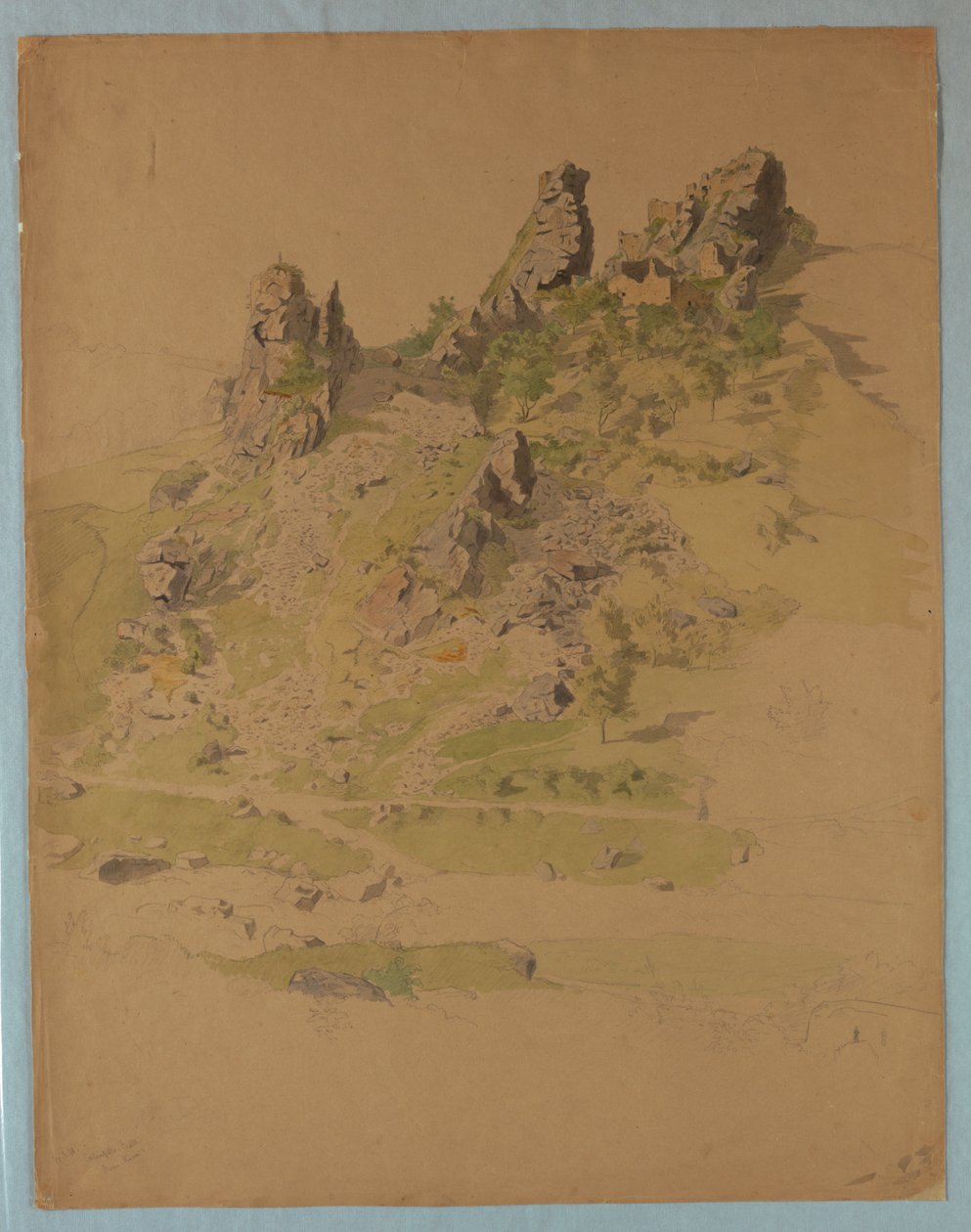 Calenfellsin linna lähellä Kirniä, Saksa tekijältä William Stanley Haseltine