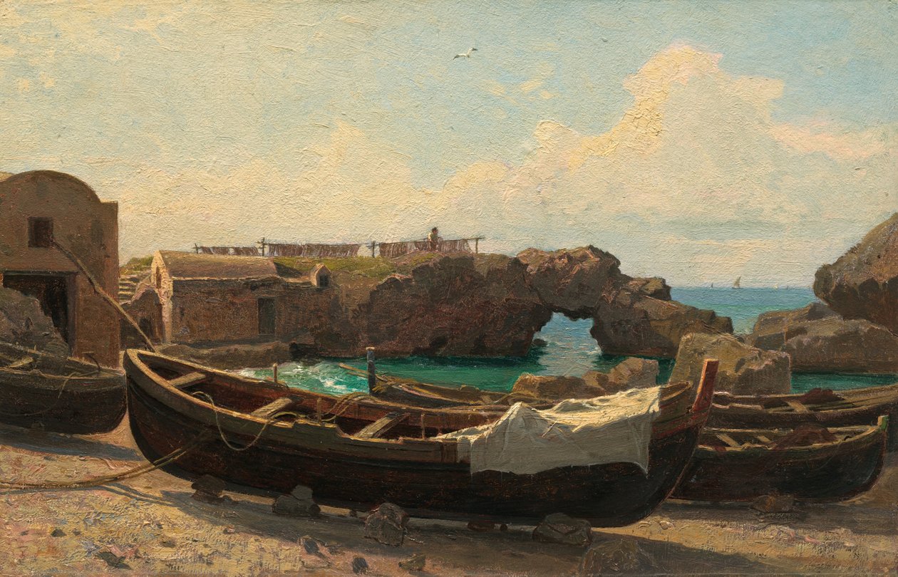 Marina Piccola, Capri, n. 1858. tekijältä William Stanley Haseltine