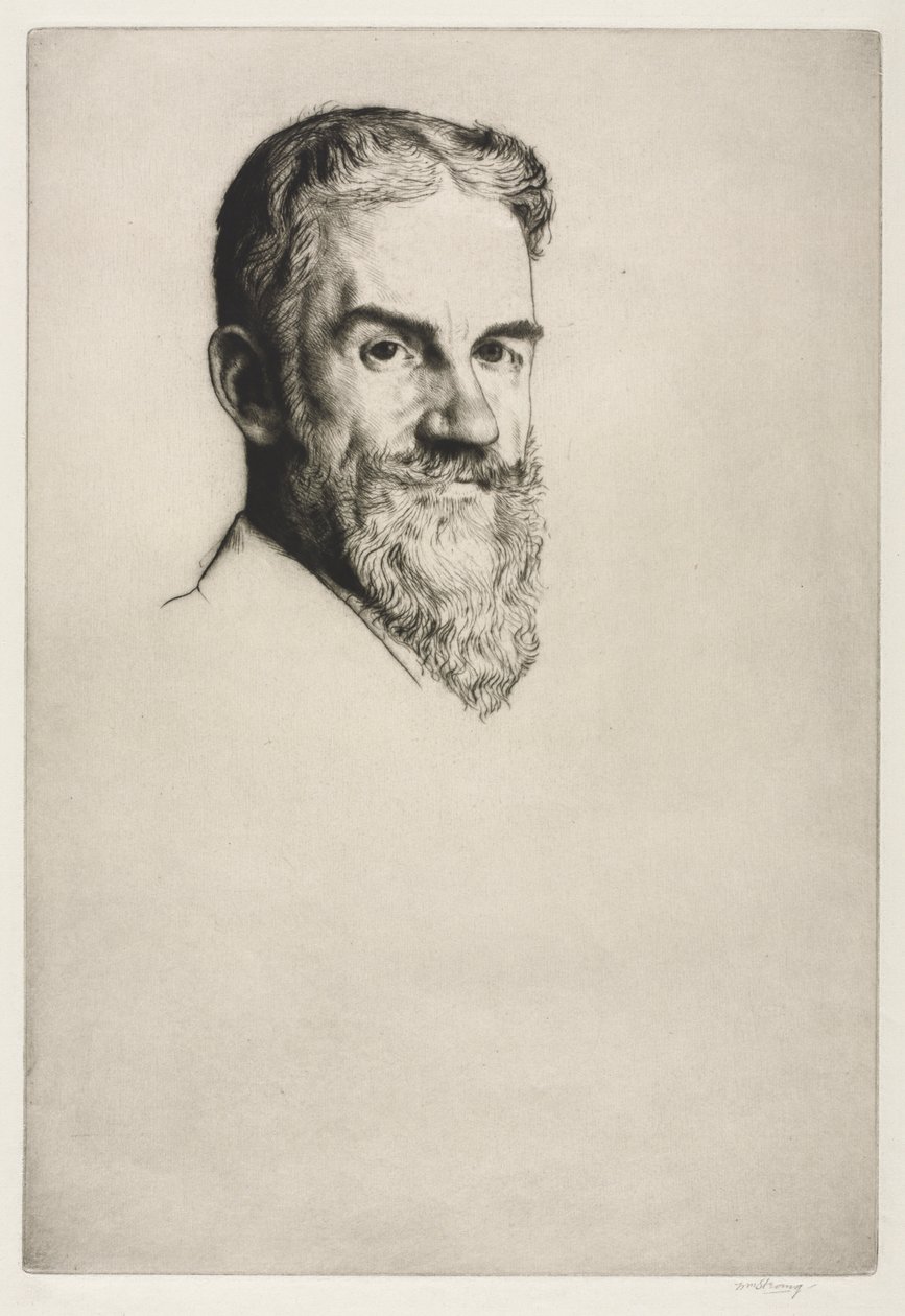 George Bernard Shaw, 1907. tekijältä William Strang