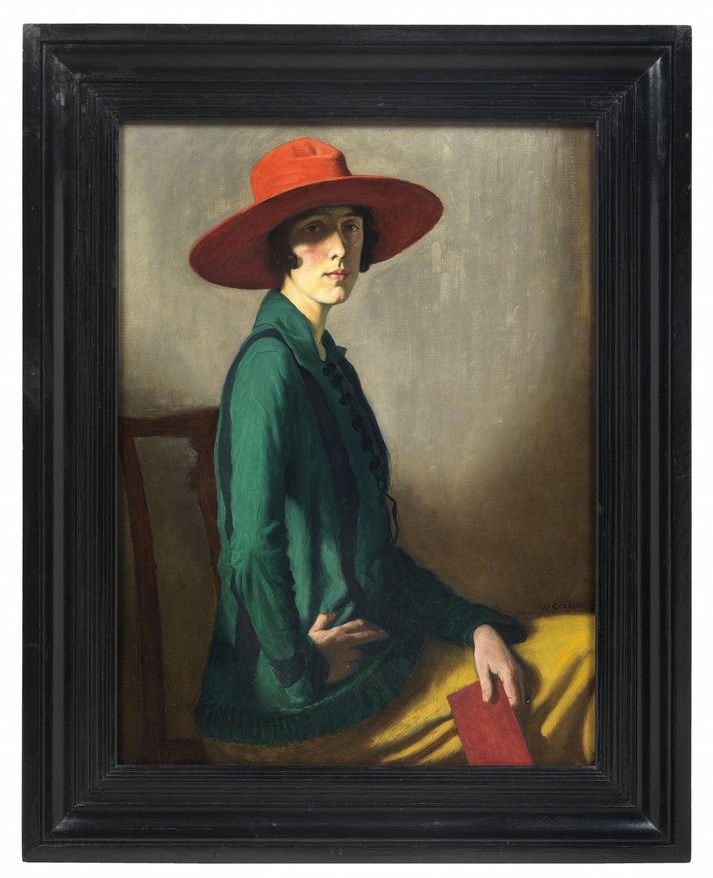 Nainen, jolla on punainen hattu tekijältä William Strang
