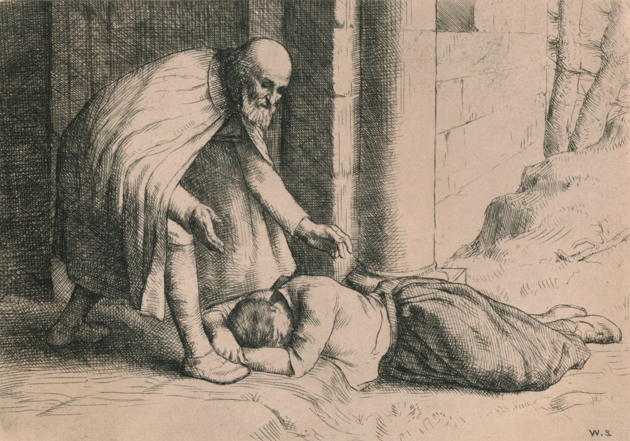 Mercy Swoons Before the Gate, vuodelta 1916 tekijältä William Strang
