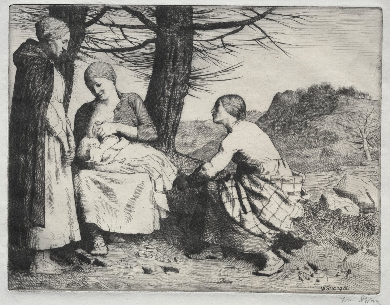 Nainen ja lapsi tekijältä William Strang