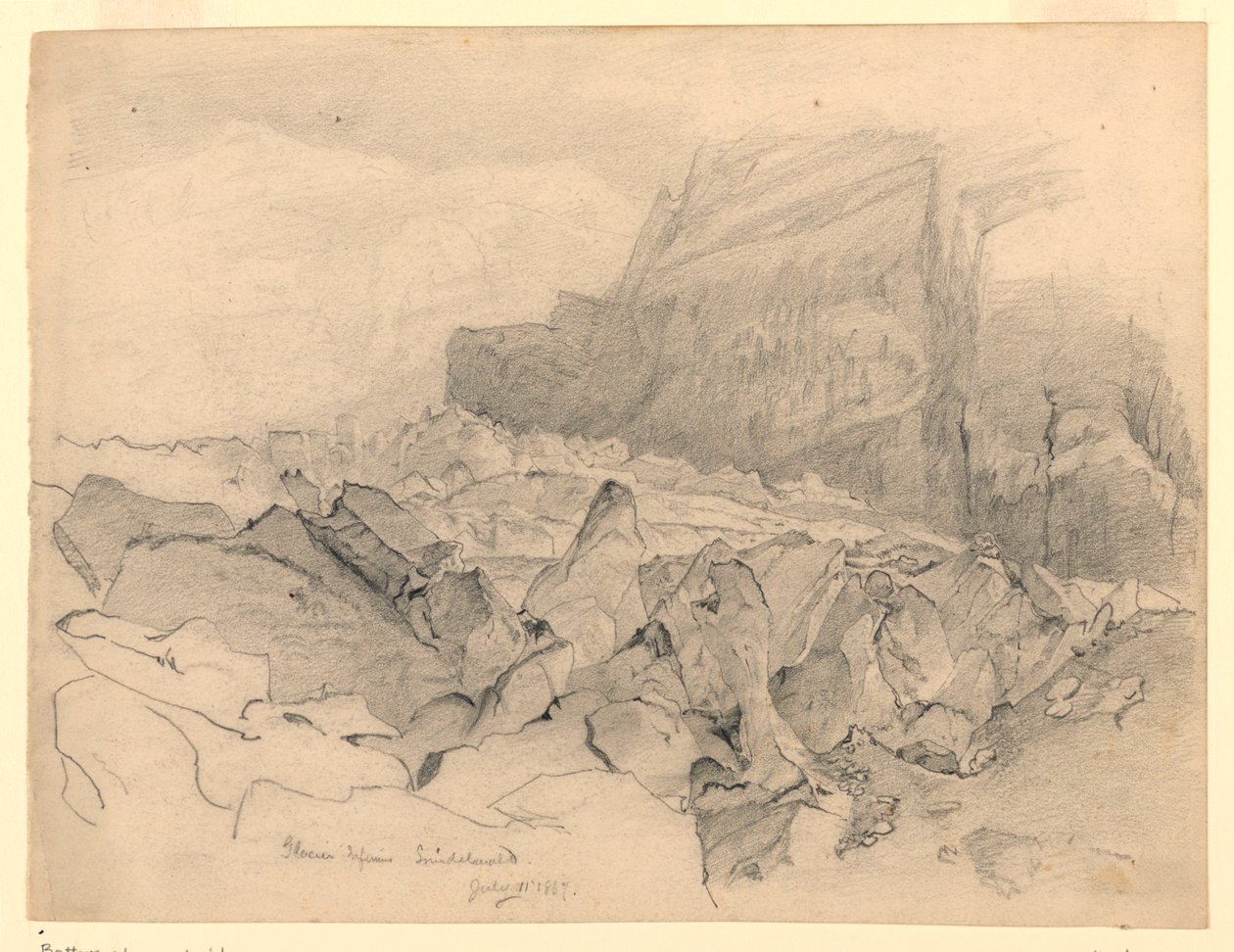 Maisema, Grindelwald, Sveitsi tekijältä William Trost Richards