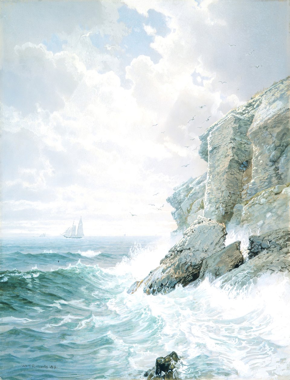 Purgatori Cliff, 1876. tekijältä William Trost Richards