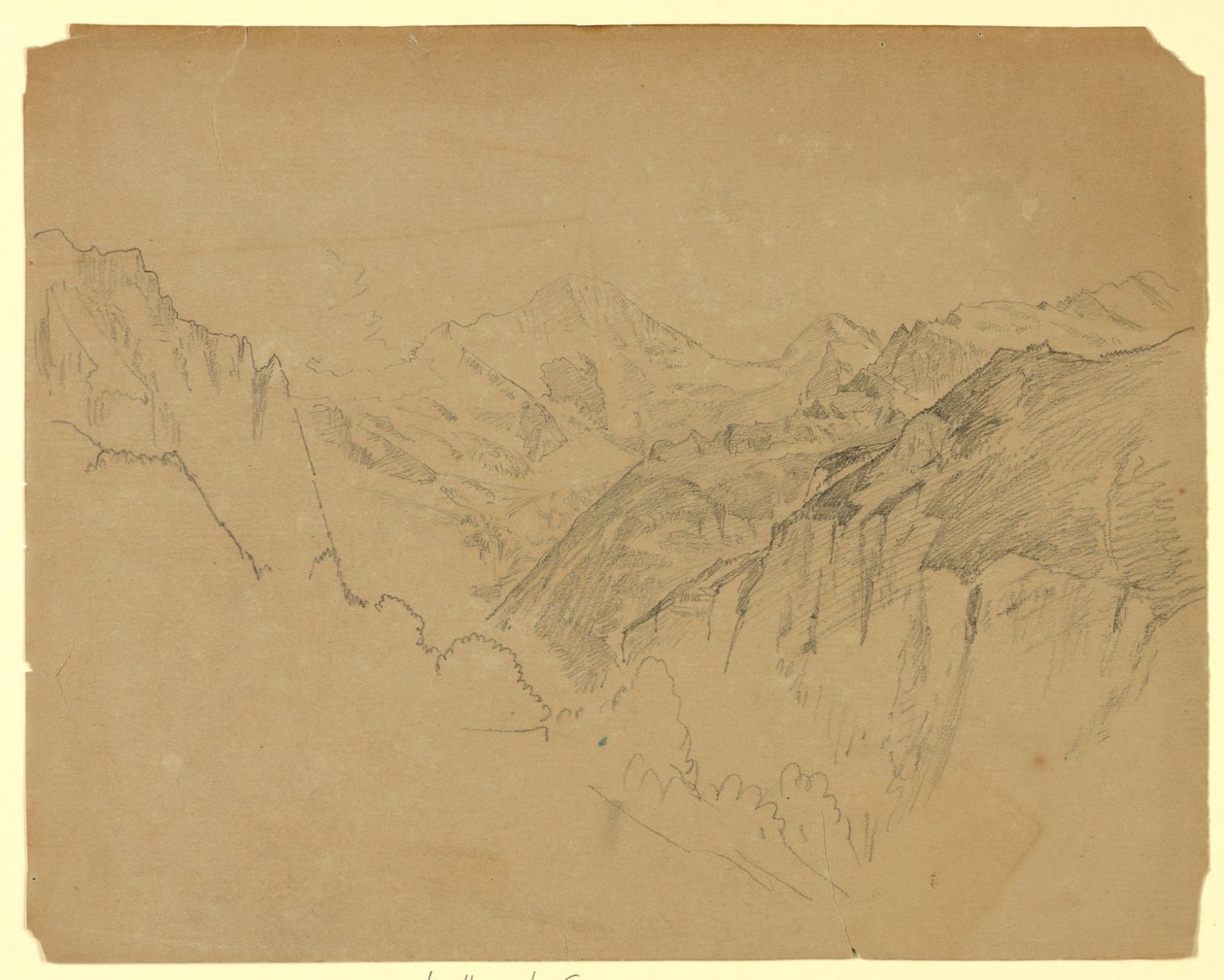 Maisematutkimus, Lauterbrunnen, Sveitsi tekijältä William Trost Richards