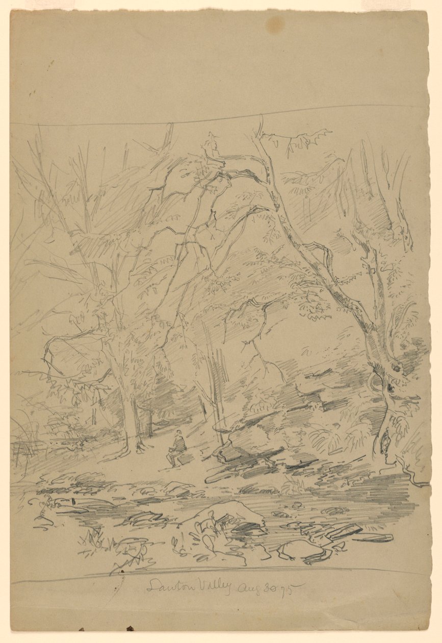 Maisematutkimus, Lawton Valley, RI tekijältä William Trost Richards