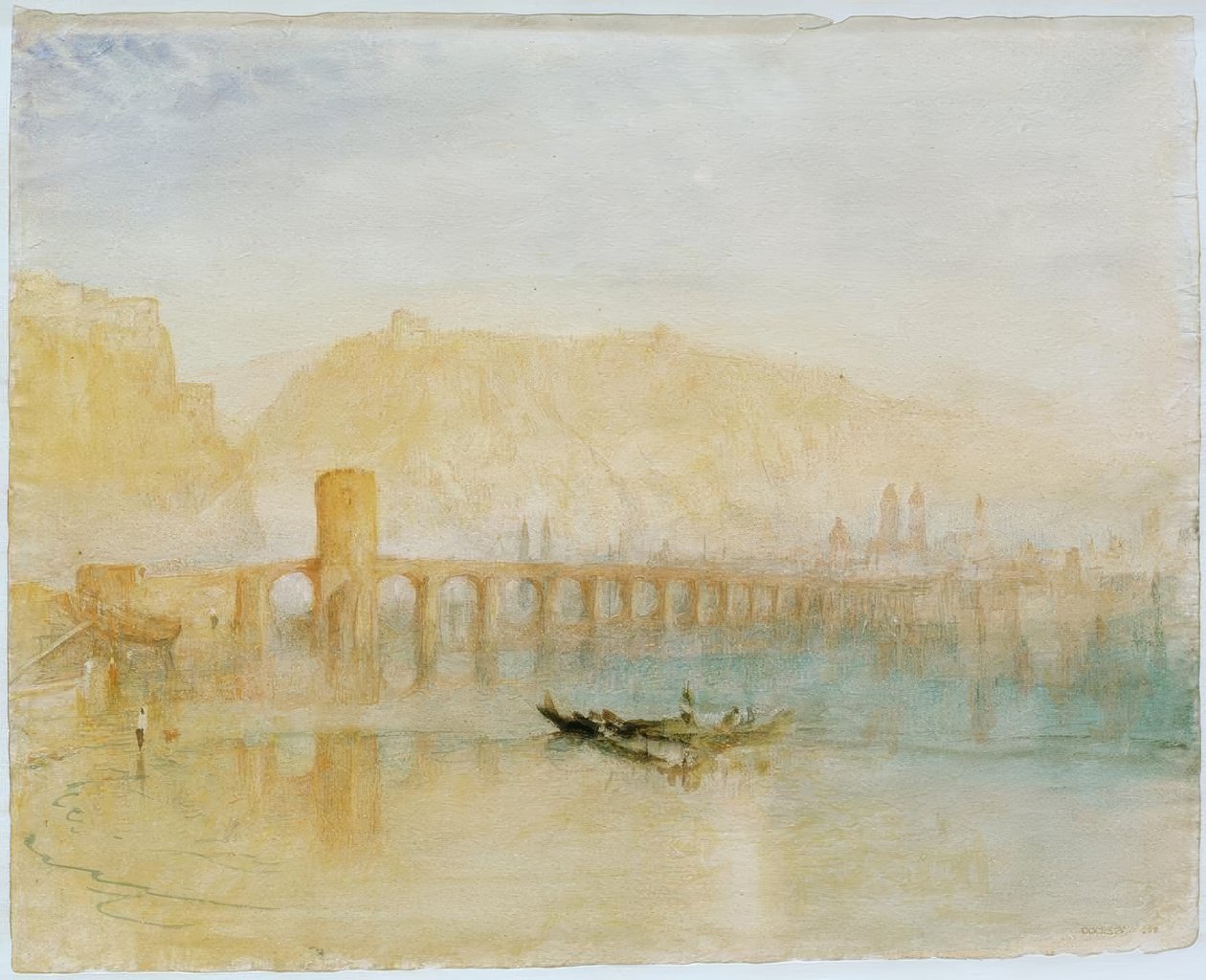 Moselin silta Koblenzissa tekijältä Joseph Mallord William Turner